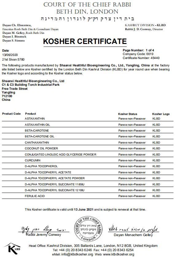 Natural Antioxidant Oil